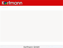 Tablet Screenshot of korfmann-gmbh.de